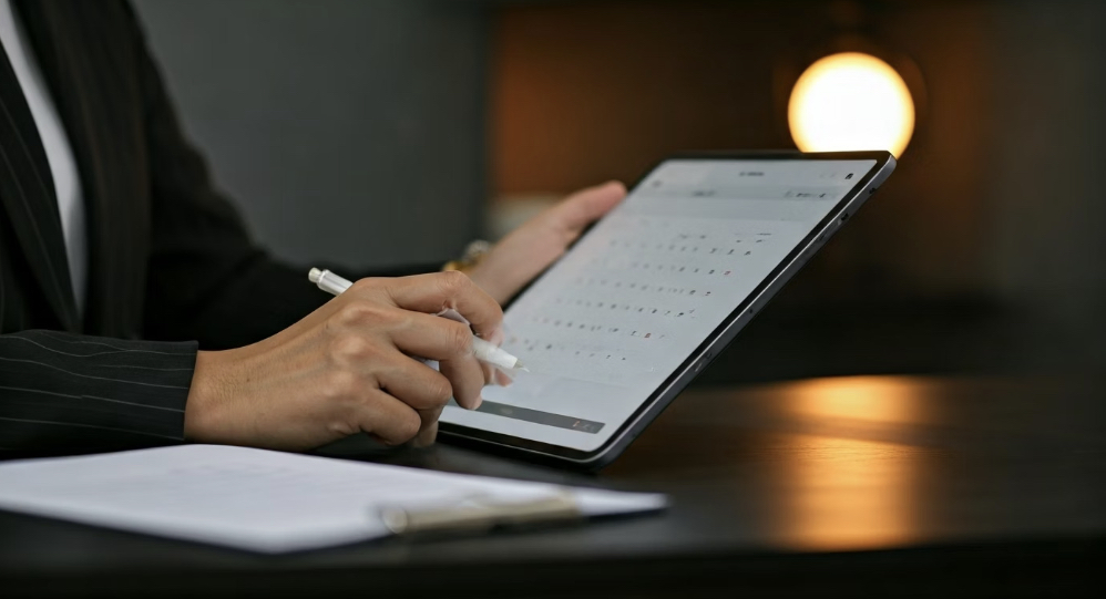 Kalender auf Tablet